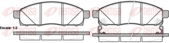 Remsa 1434.02 - Brake Pad Set, disc brake autospares.lv