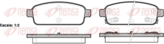 Remsa 1432.02 - Brake Pad Set, disc brake autospares.lv