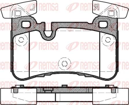 Remsa 1429.00 - Brake Pad Set, disc brake autospares.lv