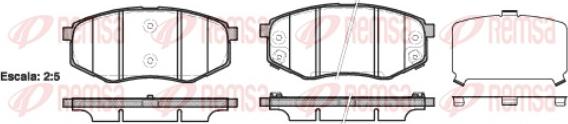 Remsa 1426.02 - Brake Pad Set, disc brake autospares.lv