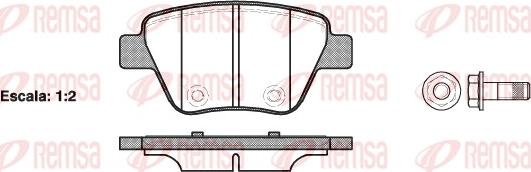 Remsa 1420.00 - Brake Pad Set, disc brake autospares.lv