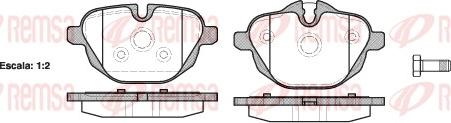 Remsa 1421.00 - Brake Pad Set, disc brake autospares.lv