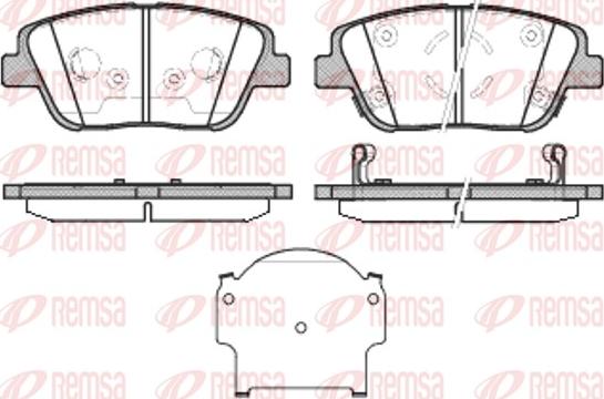 Remsa 1423.02 - Brake Pad Set, disc brake autospares.lv