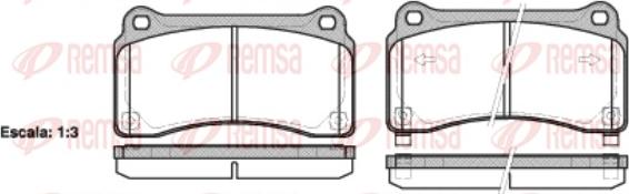 Remsa 1427.02 - Brake Pad Set, disc brake autospares.lv