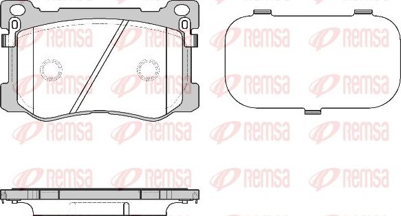 Remsa 1475.12 - Brake Pad Set, disc brake autospares.lv