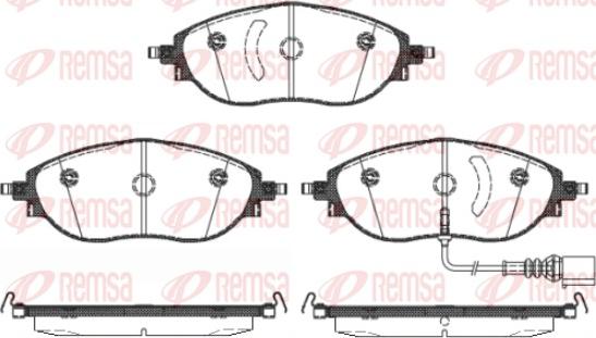 Remsa 1470.01 - Brake Pad Set, disc brake autospares.lv