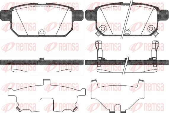 Remsa 1471.02 - Brake Pad Set, disc brake autospares.lv