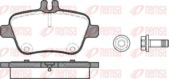 Remsa 1477.00 - Brake Pad Set, disc brake autospares.lv