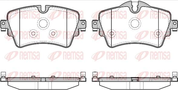 Remsa 1599.08 - Brake Pad Set, disc brake autospares.lv