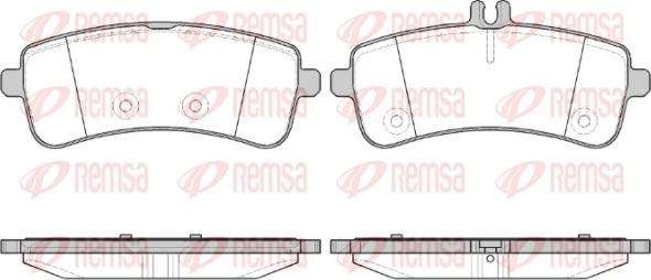 Remsa 1594.00 - Brake Pad Set, disc brake autospares.lv