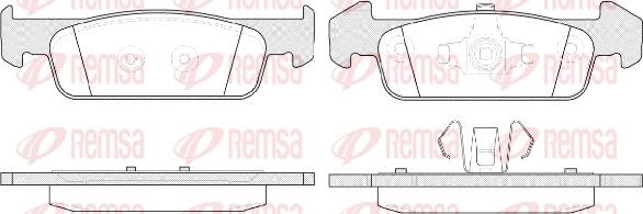 Remsa 1540.10 - Brake Pad Set, disc brake autospares.lv