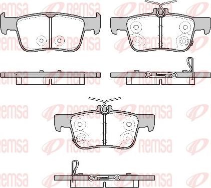 Remsa 1551.20 - Brake Pad Set, disc brake autospares.lv