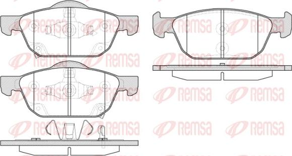 Remsa 1552.02 - Brake Pad Set, disc brake autospares.lv