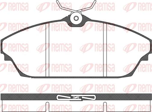 Remsa 1504.00 - Brake Pad Set, disc brake autospares.lv