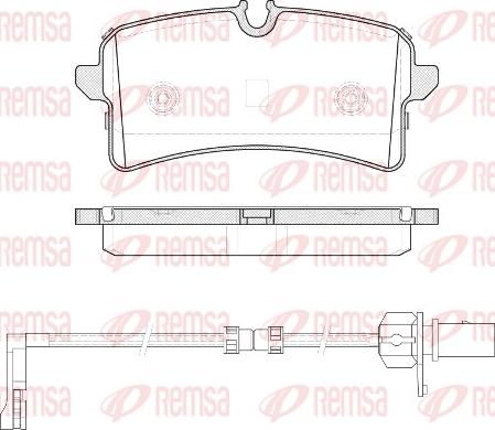 Remsa 1505.12 - Brake Pad Set, disc brake autospares.lv