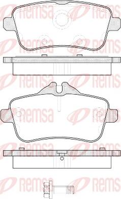 Remsa 1503.00 - Brake Pad Set, disc brake autospares.lv