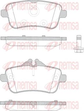 Remsa 1503.10 - Brake Pad Set, disc brake autospares.lv