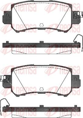 Remsa 1507.00 - Brake Pad Set, disc brake autospares.lv