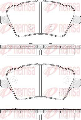 Remsa 1514.00 - Brake Pad Set, disc brake autospares.lv