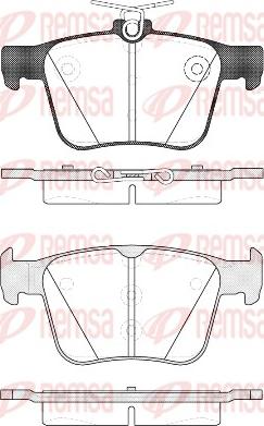 Remsa 1516.10 - Brake Pad Set, disc brake autospares.lv