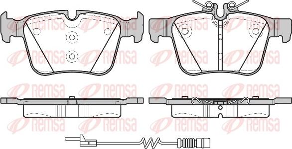 Remsa 1516.20 - Brake Pad Set, disc brake autospares.lv