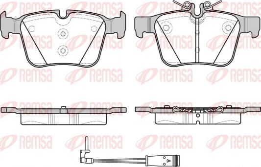 Remsa 1516.21 - Brake Pad Set, disc brake autospares.lv