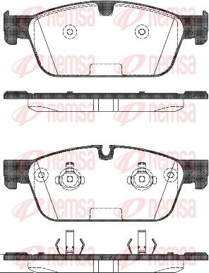 Remsa 1511.00 - Brake Pad Set, disc brake autospares.lv