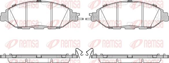 Remsa 1518.15 - Brake Pad Set, disc brake autospares.lv