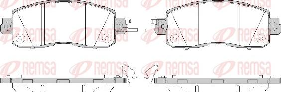 Remsa 1517.04 - Brake Pad Set, disc brake autospares.lv