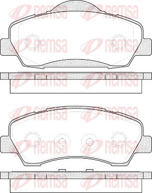 Remsa 1530.00 - Brake Pad Set, disc brake autospares.lv