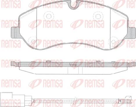 Remsa 1520.02 - Brake Pad Set, disc brake autospares.lv