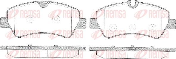 Remsa 1521.00 - Brake Pad Set, disc brake autospares.lv