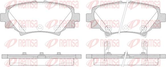 Remsa 1570.02 - Brake Pad Set, disc brake autospares.lv