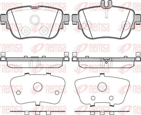 Remsa 1699.00 - Brake Pad Set, disc brake autospares.lv