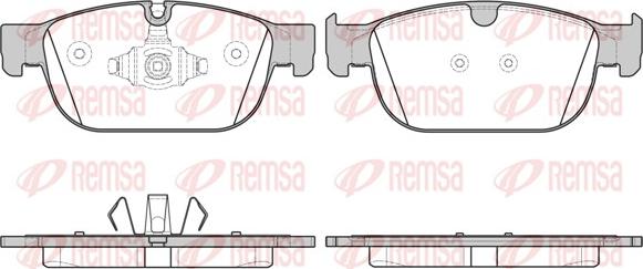 Remsa 1696.00 - Brake Pad Set, disc brake autospares.lv