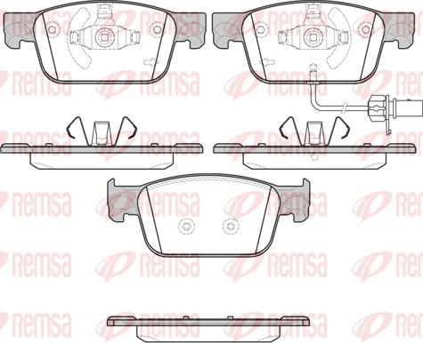 Remsa 1692.01 - Brake Pad Set, disc brake autospares.lv