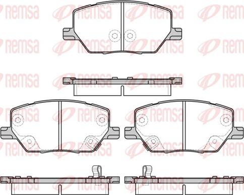 Remsa 1640.02 - Brake Pad Set, disc brake autospares.lv