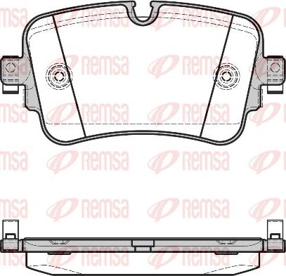 Remsa 1668.08 - Brake Pad Set, disc brake autospares.lv