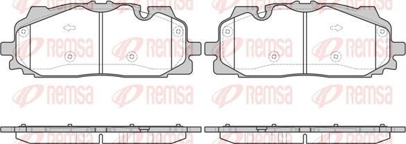 Remsa 1667.00 - Brake Pad Set, disc brake autospares.lv