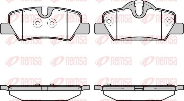 Remsa 1600.00 - Brake Pad Set, disc brake autospares.lv