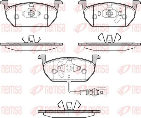 Remsa 1601.01 - Brake Pad Set, disc brake autospares.lv