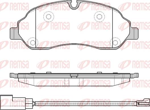 Remsa 1602.02 - Brake Pad Set, disc brake autospares.lv