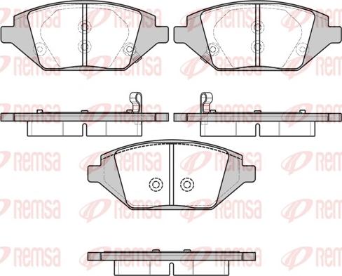 Remsa 1686.02 - Brake Pad Set, disc brake autospares.lv