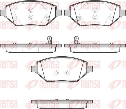 Remsa 1686.12 - Brake Pad Set, disc brake autospares.lv