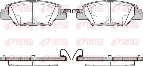 Remsa 1677.00 - Brake Pad Set, disc brake autospares.lv