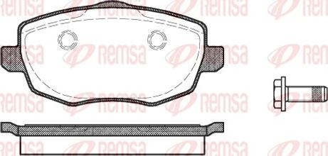 Remsa 1099.00 - Brake Pad Set, disc brake autospares.lv