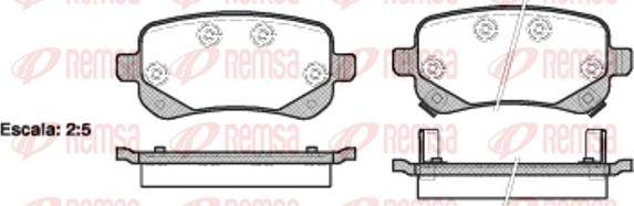 Remsa 1095.02 - Brake Pad Set, disc brake autospares.lv