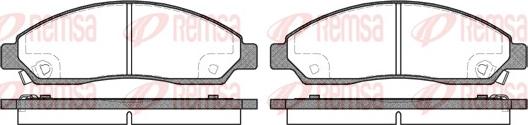 Remsa 1098.14 - Brake Pad Set, disc brake autospares.lv