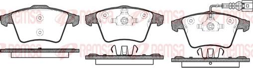 Remsa 1045.01 - Brake Pad Set, disc brake autospares.lv