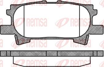 Remsa 1040.00 - Brake Pad Set, disc brake autospares.lv
